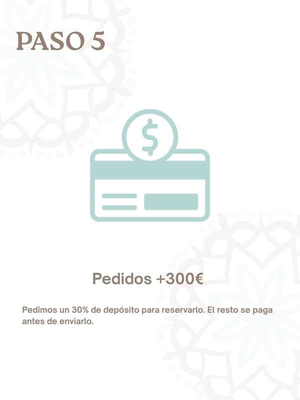 Paso 5 · Pedidos +300€