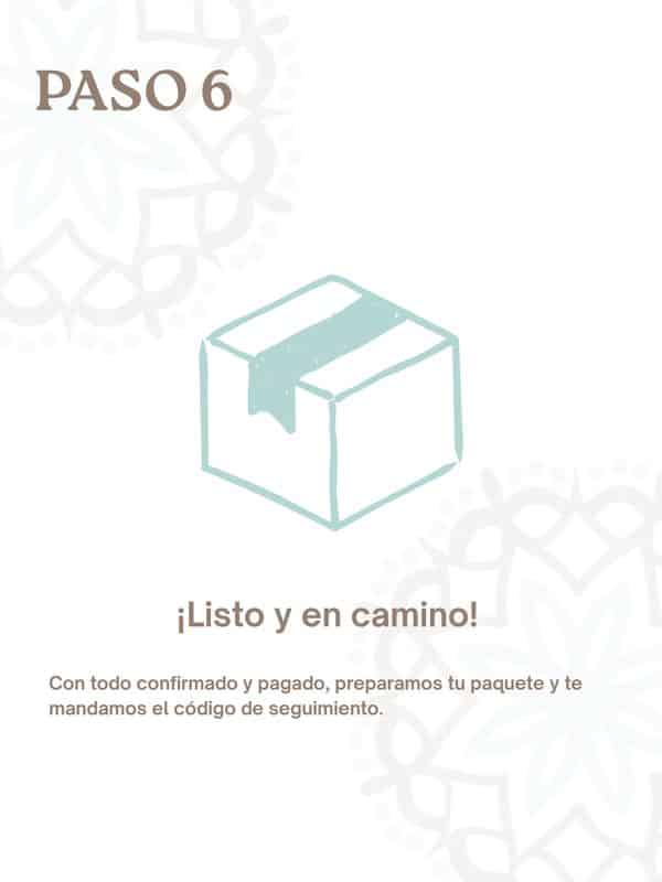 Paso 6 · ¡Listo y en camino!